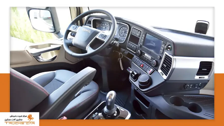 طراحی داخلی کابین کشنده دیما